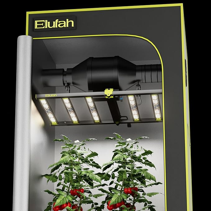 NHI3200 320W LED Grow Lights Commerial Full Spectrum Bar Style LED Grow Lamp for Indoor Plants Dimmable Daisy Chain 2x4ft Coverage Growing Lamp for Hydroponics Greenhouse Plant Growing