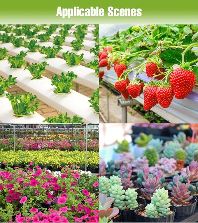 2Pcs 500W Full Spectrum Grow Plant Lights AC100-277V Bloom/Veg 2Modes Dimmable Planting Fill Lamp 110V Greenhouse Tent Hydroponic Flower Vegs Succulent Potted Fruit Seeds UV/IR Cultivation Lighting