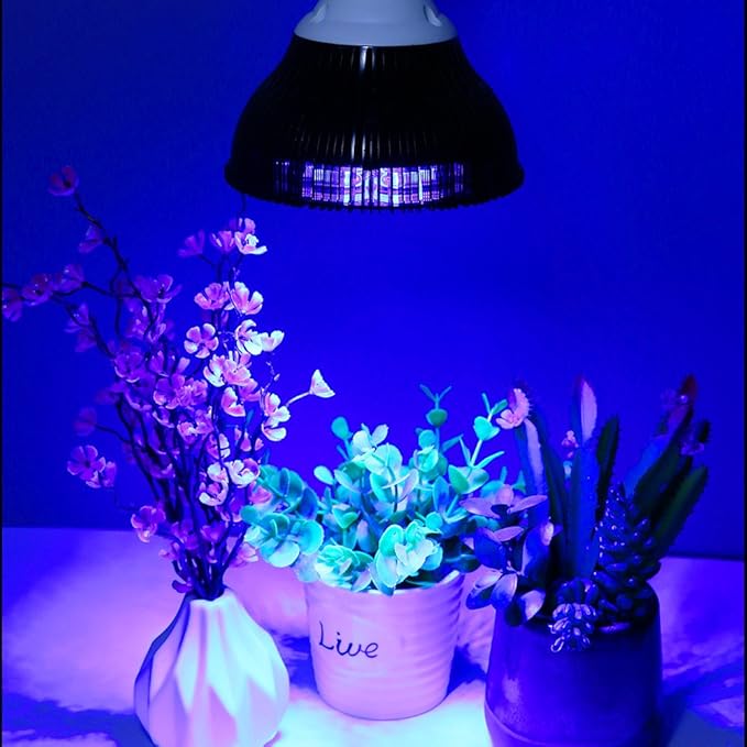 LED Aquarium Blue Light Blub 18W (36W Equivalent) LED Plant Grow Light Bulb with 450-460nm Blue LEDs for Indoor Plants Veg and Aquarium Plants Growing