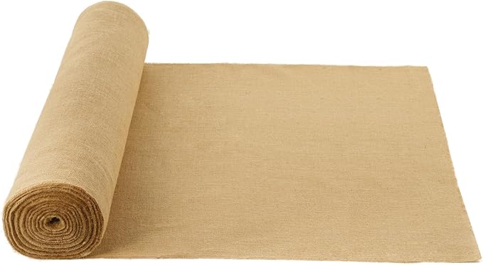 VEVOR Burlap Fabric Roll 40” x 75 ft &amp 45 x 45 High Density Wide Natural Burlap Fabric Rolls Jute Fabric Burlap Tree Wrap Roll for Decor Crafts Wedding Gardening Plant &amp Tree Winter Cov