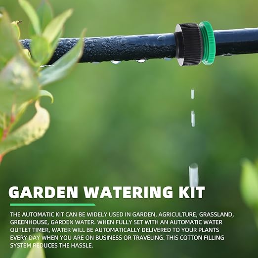 Automatic Drip Irrigation Kit with Adjustable Dripper 15m Micro Drip System for Garden Outdoor Watering and Lawn Care