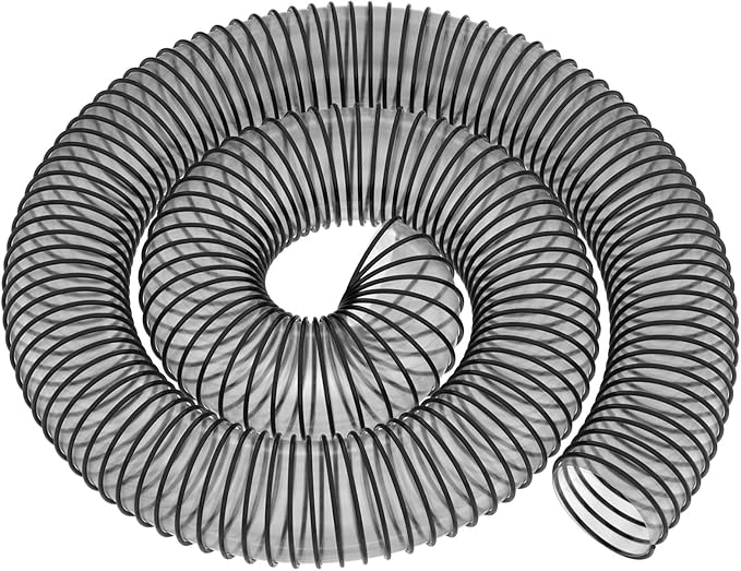 Leaf Vac Hose Dust Collection Hoses 8 Foot PVC Flexible Grass Catcher Leaf Vac Collection Vacuum Hose FOR DR Agri-Fab Trac Fits Most Brands Of Lawn Leaf Blowers (8 Inch Inside Diameter)