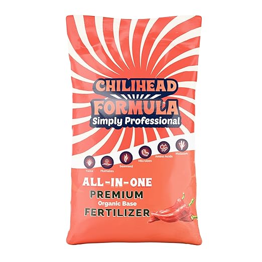 Chilihead Formula - All-in-One Fertilizer for Peppers &amp Chilies with Balanced Nutrition - Water Soluble Plant Food for Bold Harvests &amp Thriving Plants - 50 LB Bag