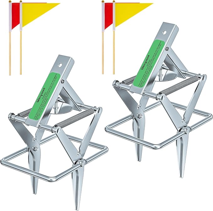 2 Pack Mole Traps That Kill Best Vole Traps Outdoor Use Scissor for Lawns Mole Trap Easy to Set Galvanized Steel Reusable Quick Capture Gopher