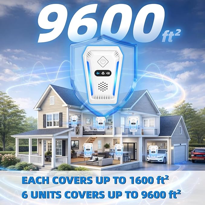 2026 Upgraded Ultrasonic Pest Repeller for Indoor Use Plug-in Device for Mice Rats Roaches Ants Spiders &amp Insects Home Ultrasonic Repellent with 3 Working Modes