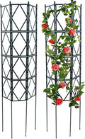 Garden Trellis Plant Trellis Climbing Plant Trellis Patio Climbing Frame Suitable for Clematis Ivy Roses Vines Flowers Climbing Support Black(W60xH180CM(2.0x5.9FT))