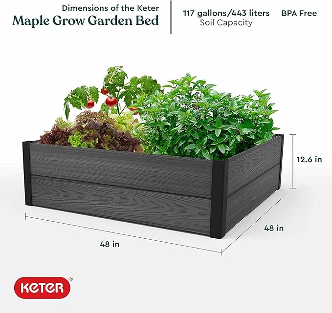 Keter Maple Raised Garden Bed