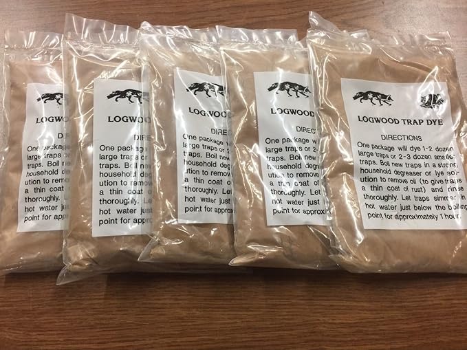 Trap Dye Logwood Trapping Racoons Cyotes Varmit 1 Pound Bag (5-Pack)