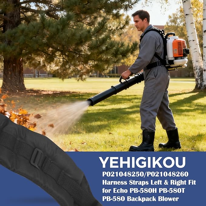 P021048250/P021048260 Harness Straps Left &amp Right fit for Echo PB-580H PB-580T PB-580 Backpack Blower Leaf Blowers