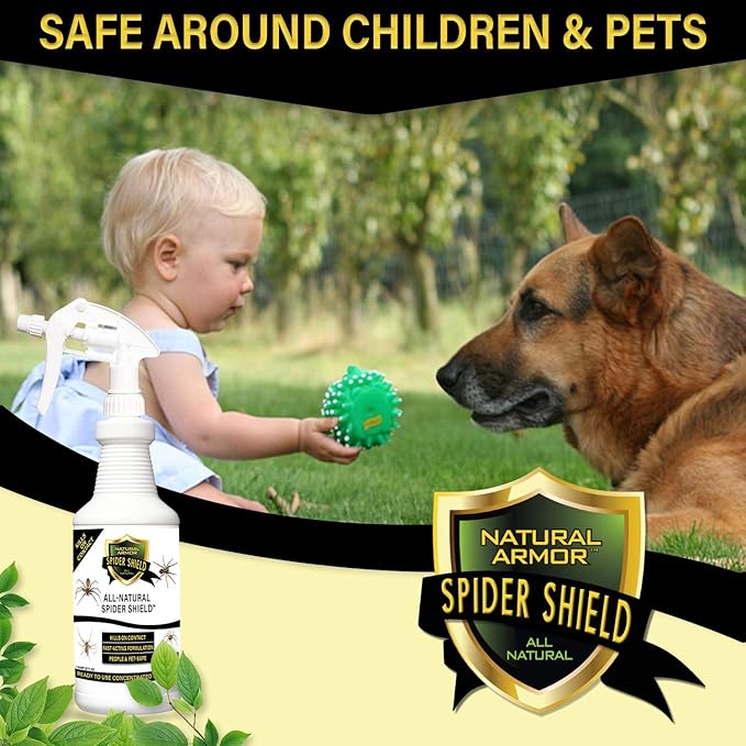 Spider Killer &amp Repellent Spray - Powerful Peppermint Formulation Kills &amp Repels All Types of Spiders and Works Better Than Ultrasonic Gimmicks - 128 fl oz Gallon Ready to Use