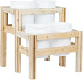 Greenes Fence Two-Tiers Four Bucket Elevated Cedar Wood Garden Frame 30 in. x 28 in. x 30 in. - Made in USA with North American Cedar