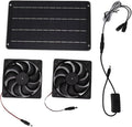 VINGVO Solar Fan Solar Heater For Chicken Coop 20W Greenhouse Heater Solar Powered Solar Powered Exhaust Fan For Outside Chicken Coops Greenhouses Sheds