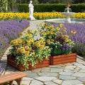 Metal Planter Box2 Galvanized Raised Garden Bedfor Growing Plant