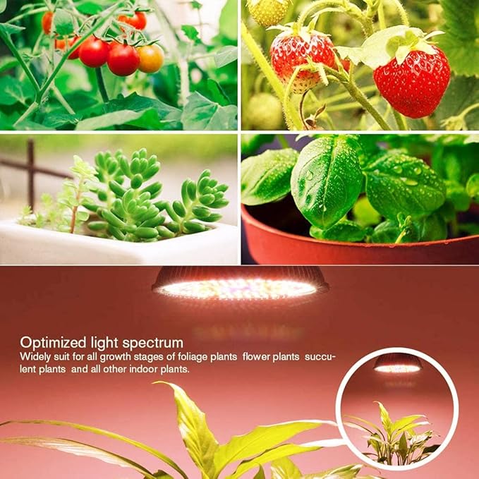 Full Spectrum Clip Plant Growing Lamp LED Grow Light with White Red Blue Warm White LEDs for Indoor Plants