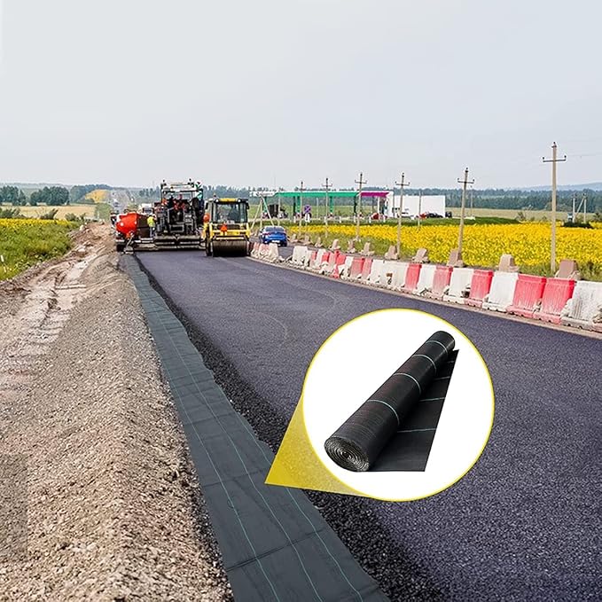Garden Weed Barrier Fabric Heavy Duty Geotextile Landscape FabricWater Permeable Ground CoverGround Cover for Landscaping Farming Gardening and Agriculture (Size : 0.9x60m/3x200ft)