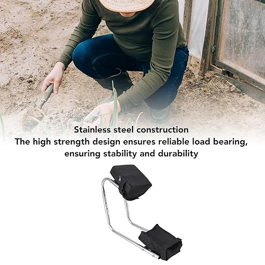 ANGGREK Labor Saving Knee Seat for Gardening Kneeling Bench with Stainless Steel Material Ankle Support and Knee Easy Planting and Weed Plucking Lightweight and Space Saving