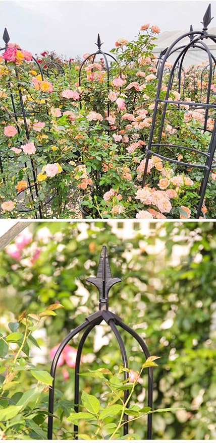 Garden Trellis for Climbing Plants Plant Support Cage Tower Obelisk Plant Support Indoor Potted Plant Plant Trellis for Climbing Vines Tomato Flower Vegetable Rose