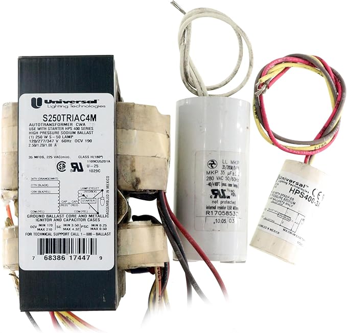 Universal Lighting Technologies S250TRIAC4M-518C HPS Magnetic Ballast 250W S50 120/277/347V