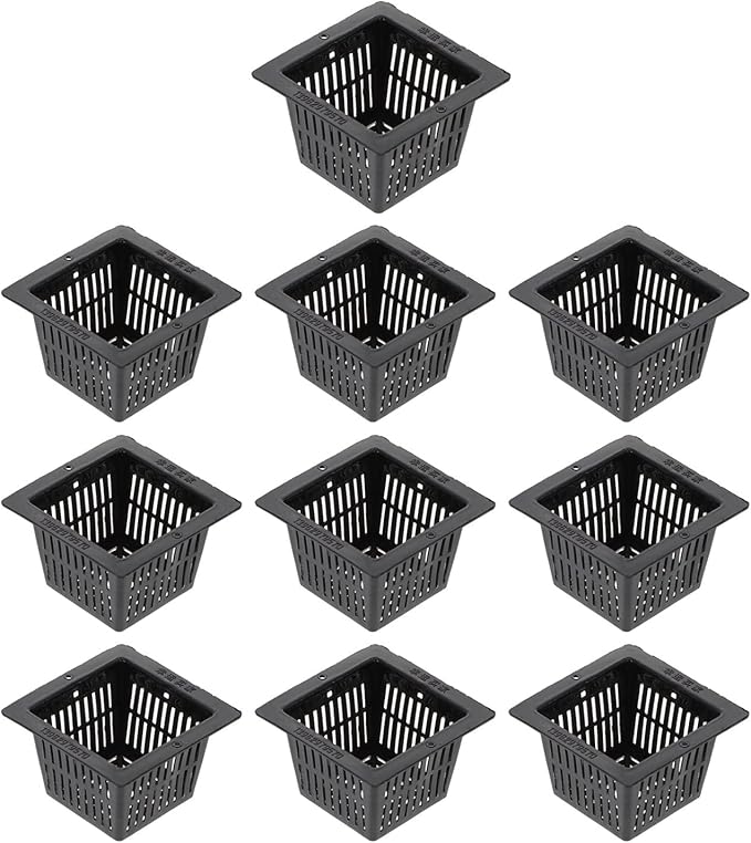 Hydroponic Equipment 10 Pcs Flower Pots Indoor Plants Nursery Planter Starting Net Hydroponic Plastic Tower Indoor Garden