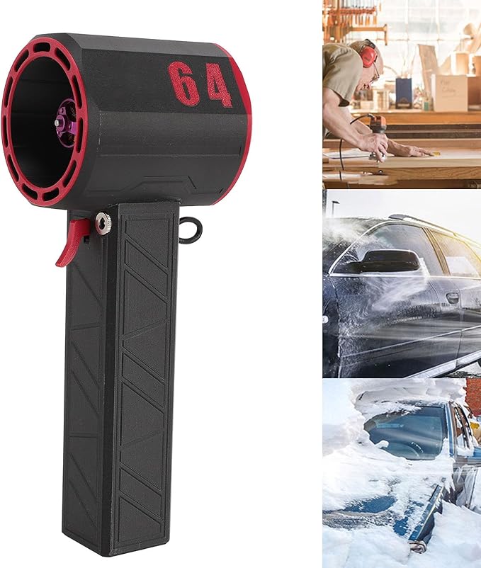 Yoidesu Turbo Fan Turbine Jet Blower 1000000RPM Super Jet Dry Blower Fan with High Speed 64mm Brushless Motor 5KG Thrust Electric Air Duster for Home Car Cleaning Snow Blowing (US)