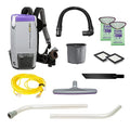 ProTeam Super Coach Pro 6 Backpack Vacuum Commercial with 2 Piece Wand Tool Kit 6 Quart Corded 107308