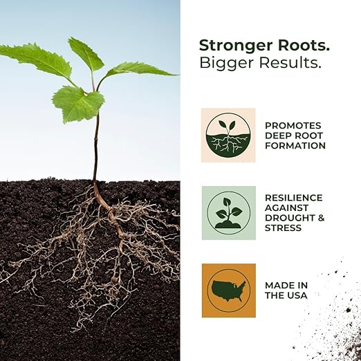 Grow Up Microbial Soil Amendment – Promotes Plant Growth Root Development &amp Soil Health – Organic Formula – Made in USA