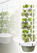 5/7/9 Floors Hydroponics Tower Garden Hydroponic Growing System with LED Light Aeroponics Growing Kit with Hydrating Pump Net Pots Timer for Herbs Fruits and Vegetables5Layer