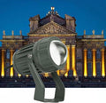 Landscape Lights - AC85-265V Led Beam Light Outdoor Wall Lamp Ip67 Waterproof Narrow Beam Spotlight 180° Adjustable Bracket Ground Light(Green10W)