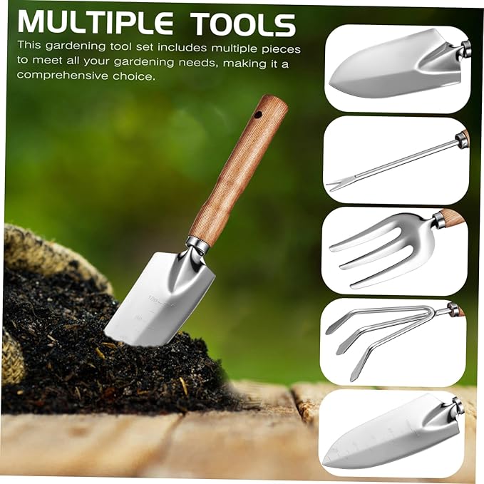 BESPORTBLE Garden Tools Kit for Women Plant Care Tools Stainless Steel Handles Trowel Set Indoor Outdoor Gardening Gifts
