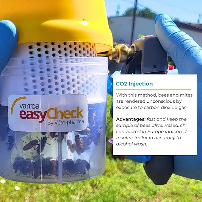 Foxhound Bee Company Varroa Easy Check Mite Tester - The #1 Mite Checker Among Beekeepers for Accurately Testing Mite Counts
