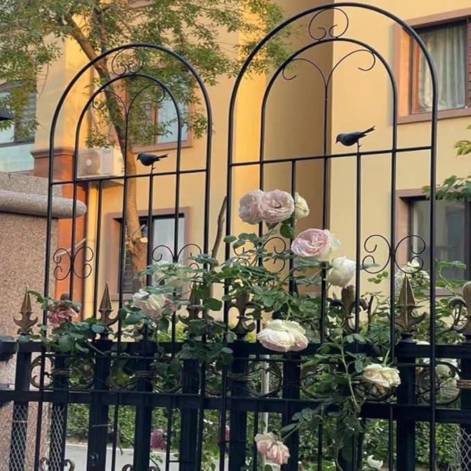 Garden Trellis for Climbing Plants Outdoor Plant Support Trellis for Indoor Potted Plants Plant Trellises Frame for Vines Flowers Vegetable Outdoor(Color:WhiteSize:200*50cm/78.7*19.7in)