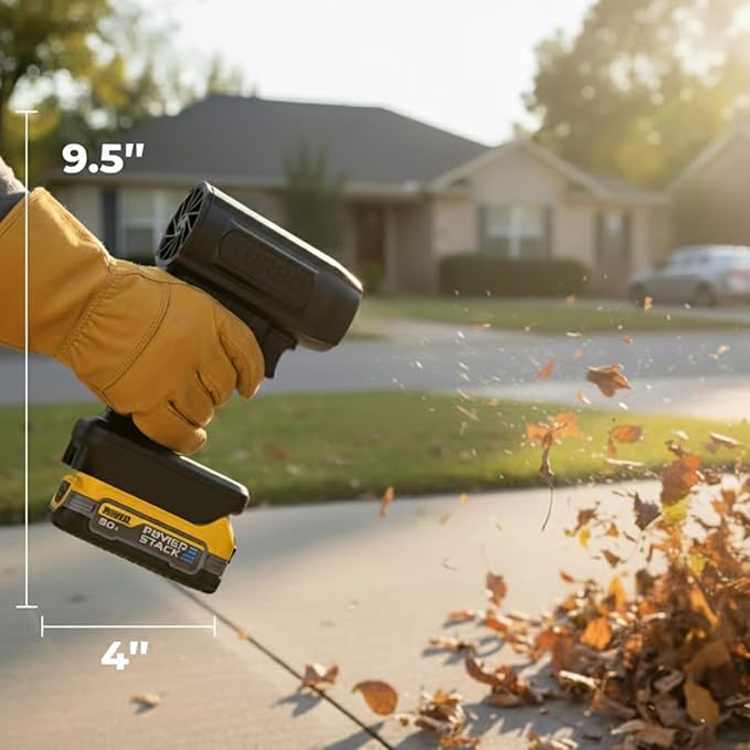 Electric Cordless Leaf Blower 150000 RPM Turbo 200 Mph High-Power Blower Portable Handheld Leaf Blower for Patio Cleaning Lawn Care Blowing Leaves (for Makita)