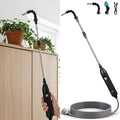 Rechargeable Cordless High Reach Plant Waterer - with Telescopic Wand Plant (25.6–33.4 in) Watering Can Hanging Plants Baskets 2 Adjustable Nozzles and 8.6ft Water Hose for Yard Lawn Weeds Plants
