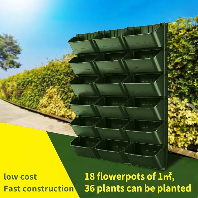 Wall-Mounted Planter Raised Beds Set Vertical Garden Bed Hanging Elevated Planter Box for Outdoor Indoor Flowers Vegetables