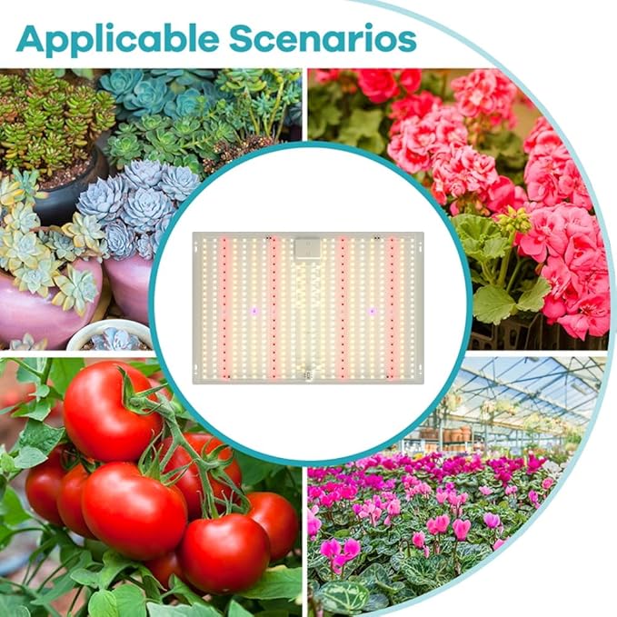 2 Pack 1000W LED Planting Grow Light with UV IR &amp Driver Dimmable Full Spectrum Growth Lamps Greenhouse 224 LEDs with Bloom for Indoor Hydroponic Plant Flower Vegetable Seeding Growing and Floweri