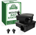 Rat Bait Stations by Eco Pro - Rat and Mouse Trap Alternative - Keep Pets and Children Safe - Pellet or Block (not Included) for Rats and Mice is Safely Placed Inside Under Lock and Key - 2 Pack