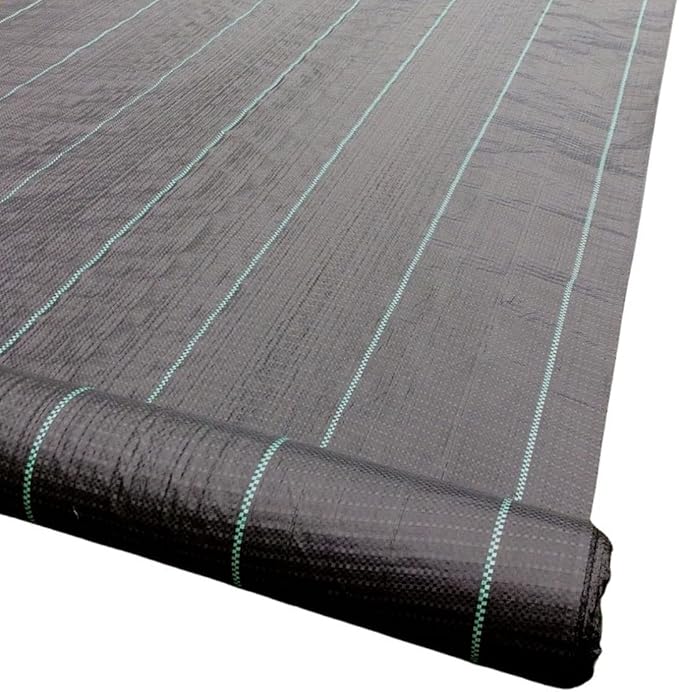 Ground Cover Weed Barrier Heavy Duty Weed Control Fabric Breathable Weed Barrier Fabric Garden Landscape Membrane for Patios Flowerbeds Lawns Walkways(0.4mx120m/1.3ftx394ft)