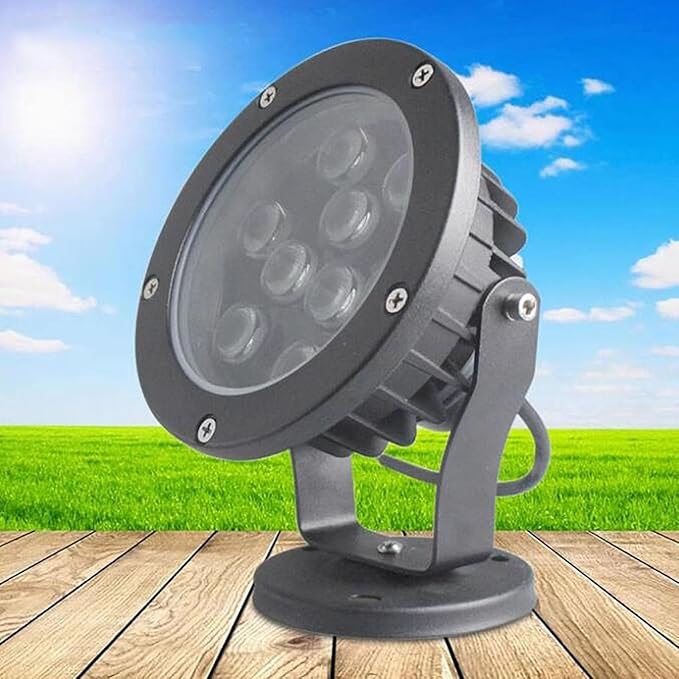 LED Spotlight - Outdoor Floodlights AC 90-260V Garden Tree Landscape Projection Lights IP67 Waterproof Outdoor Surface-Mounted Spot Lights Spotlight Led Beam Lamp(White3W)