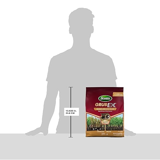 Scotts GrubEx1 Season Long Grub Killer Protects Lawns Up to 4 Months 5000 sq. ft. 14.35 lbs. (2-Pack)