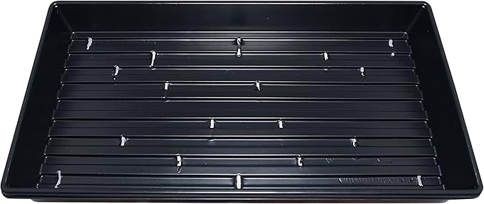Heavy Duty Made in USA 1020 Growing Tray for Garden Seeds Microgreens Wheatgrass (with Drain Holes)