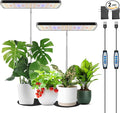Wiaxulay Grow Lights Full Spectrum Plant Light for Indoor Plants Height Adjustable Desktop Grow Lamp with Auto Timer 6/12/16Hrs 3 Lighting Modes5 BrightnessIdeal for Potting Soil 2 Pack