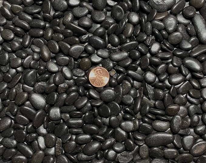 9 Lbs. Black Pebbles for Bonsai Tree Humidity/Drip Tray Lucky Bamboo Aquarium &amp Zen/Fairy Garden