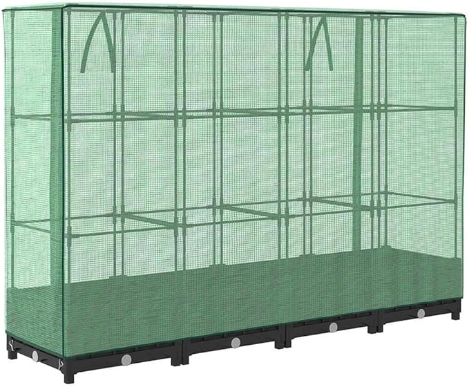 YAFF Raised Bed Black Green Polypropylene Polyethylene Iron LargeLawn &amp GardenGardeningPots &amp Planters4015812