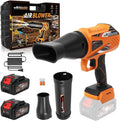 maXpeedingrods Cordless Leaf Blower 550CFM Battery Leaf Blower with Charger Infinitely Variable Speeds Lightweight Handheld Leaf Blowers for Patio Cleaning Car Water Blowing Leaves and Dust