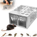 Eaglever Mouse Trap Eaglever Rat Trap Stainless Steel Automatic Mousetrap Automatic Rat Trap Automatic Mouse Trap Easy to Set Mice Catcher for Indoor and Outdoor (New Upgraded Version(1 PCS))