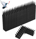 Bird Spikes 20 Pack Pigeon Squirrel Raccoon Cat Deterrent Spike Outside Anti Birds Defender Outdoor to Keep Robin Away Roof Fence Window Nest 18.7 Feet(5.7m) Black