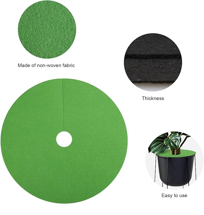 TSYFM Ground Cloth Strawberry Mats Tree Protection Mats Tree Mats for Round Anti Ring Felt Sturdy Weeding Cloth Ring Control Landscape Tree Non Woven Fabric (60)