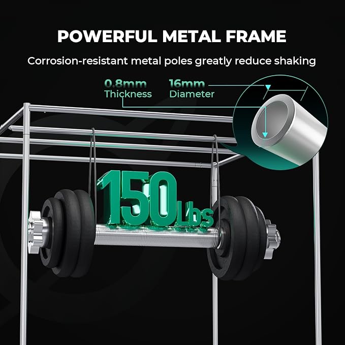 MARS HYDRO 4x2x6 Grow Tent Pro48x24x71 2000D Thickened Polyester Canvas &amp High Reflective Mylar Larger Observation Window Controller &amp Socket Hangerfor TSL2000/SP3000 Indoor Plant Growi