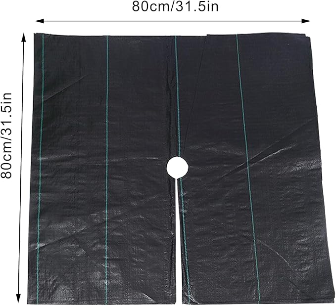 NFNSIG 20 Sheets Weed Barrier Fabric Open Grass Cloth Woven Landscape Fabric Weed Mat Fabric Weed Blocker Fabric Landscape Membrane Cloth for Control Landscaping Tree Protection(0.8m)