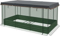 6x8ft Heavy Duty UV-Resistant Durable All-Weather Garden Shade Cage Protection System Raised Bed Green Optimal Plant Growth